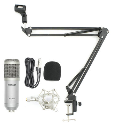 

New BM800 Professional 35mm Wired Condenser Studio Microphone with Stand Holder
