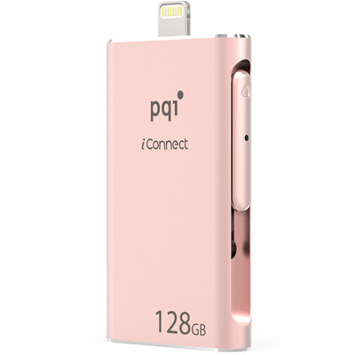 

Jin Yong (PQI) iconnect love connection MFI Сертификация Apple Lightning + USB3.0 интерфейс высокоскоростная передача данных металл мобильный телефон U диск розовое золото 128G