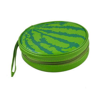 

FirstSeller 24 Sheet CD DVD Storage Carrying Bag Holder Watermelon Organizer Cases Green