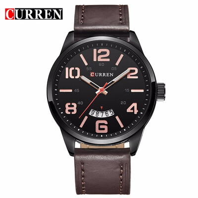 

Curren Watches Men Top Brand Luxury Cow Quartz-Watches Sport Mens Watches Waterproof Relogio Heren Hodinky 8236