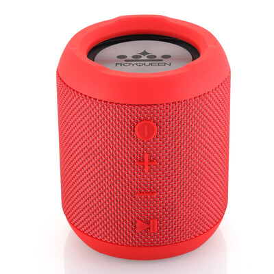 

ROYQUEEN M350 Bluetooth Portable Outdoor Subwoofer TWS Interconnect FM Radio Mini Portable Subwoofer IPX6 Waterproof Flame Red