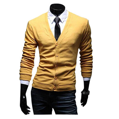 

Zogaa New Mens Knitwear V-neck Fashion Casual