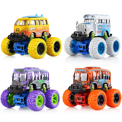 

Beans like childrens toy car set childrens alloy resistance to fall inertia simulation toy car model spring shock absorber 134 climbing big car SUV 4 Pack