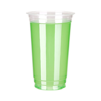 

OTOR 17oz22oz Disposable Plastic Cups with Lids PP Clear Cup for Hot & Cold Drinks Iced Coffee Bubble Boba Smoothie 1000pcs