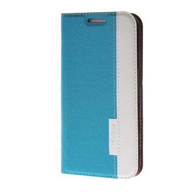 

MOONCASE Mixed colors Leather Side Flip Wallet Card Holder Stand Pouch ЧЕХОЛ ДЛЯ Samsung Galaxy S6 Edge Blue