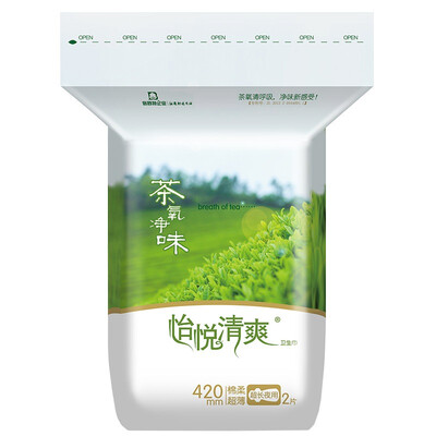 

times Shu Te Yue Yue fresh tea oxygen net cotton soft ultra-thin 360mm 4 long ultra-night use