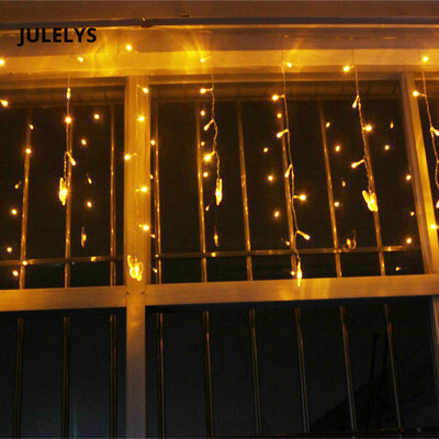 

JULELYS Butterfly LED Curtain Fairy Lights Decoration Garland Window For Gerlyanda Christmas Wedding Holiday Party Birthday