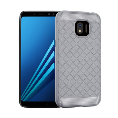 

Goowiiz Luxury Phone Case For Samsung Galaxy J7 Plus Ultra Thin Ventilation Grid Weave Soft Anti fall Full Protective
