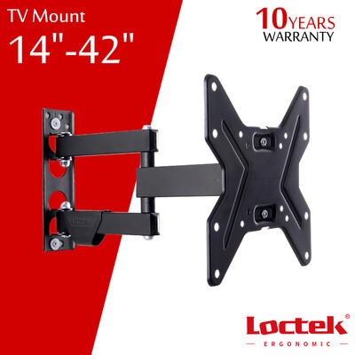 

Loctek 14 to 42-inch Low Profile Articulating Arm TV Wall Mount