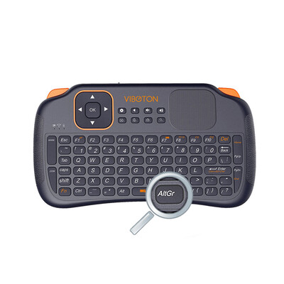 

3-in-1 2.4GHz Wireless Air Mouse Keyboard Touchpad Remote For TV Box PC Black