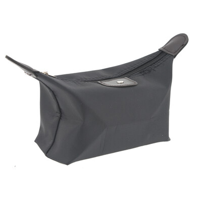 

mymei Candy Color Cosmetic Bags Hangbags Women Dumpling Shape Lovely Storage Fashion BLACK