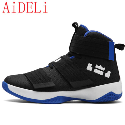 

AiDELi Couple models breathable camouflage basketball shoes non-slip wear rubber bottom shoes