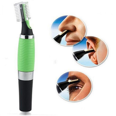 

NEW Micro Precision бровей для ушей носа Trimmer Removal Clipper Shaver Персональный электрический встроенный светодиодный свет Уход за волосами Trimer
