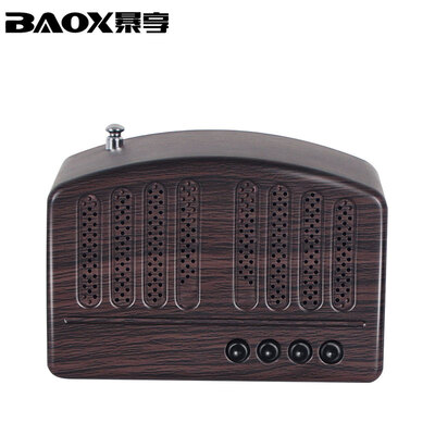 

BAOX BX882 Bluetooth speaker portable phone wireless outdoor mini stereo retro radio car charging wireless player computer card subwoofer