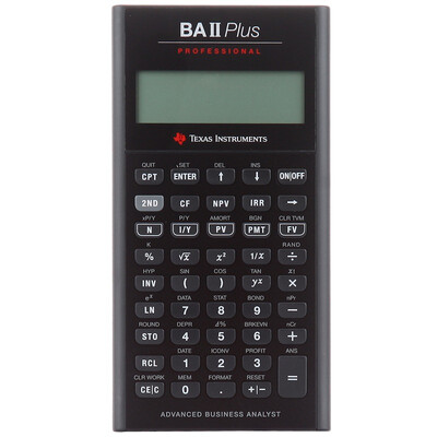 

TI (Texas Instruments) TI BAII плюс профессиональный профессиональный финансовый калькулятор