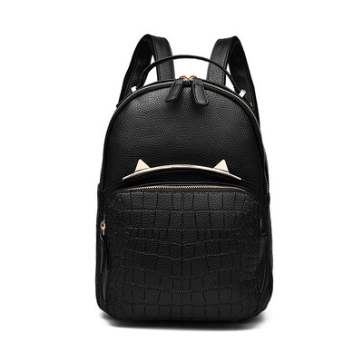 

2016 spring new women bag PU leather backpack for girl student school bag teenager's backpack