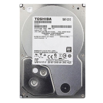 

TOSHIBA 1TB Desktop HDD Internal Hard Disk Drive 7200 RPM SATA30 6Gbs 32MB Cache 35-inch DT01ACA100 for