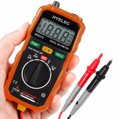 

HYELEC MS8232 Non-Contact Mini Digital Multimeter DC AC Voltage Current Tester