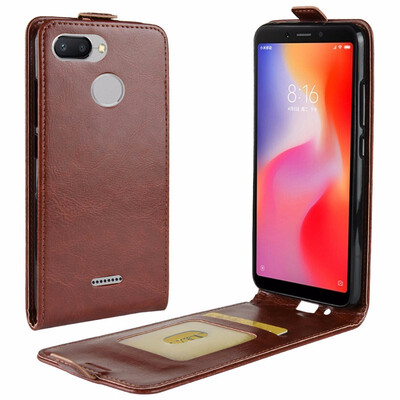 

for Xiaomi Redmi 6 WIERSS Flip Leather Case for Xiaomi Redmi 6A 32GB 16GB 64GB Retro Wallet Case Leather Cover Cases Fundas