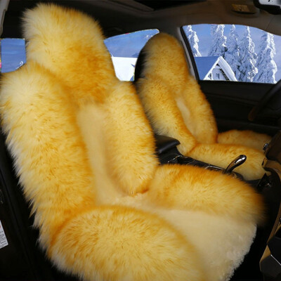 

100 Australian Pure Natural Wool Seat Cover12 Colors Winter Car Cushion5 Seats Whole Vehicle CoverFree Shipping For Russian