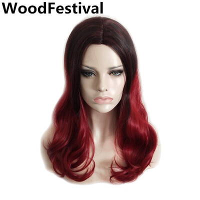 

WoodFestival curly short wig cosplay wigs for women synthetic short wigs for ladies black ombre wig bob