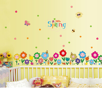 

Flower Butterfly murals Decal PVC Wall Sticker Home Decor Decoration Living Room bedroom