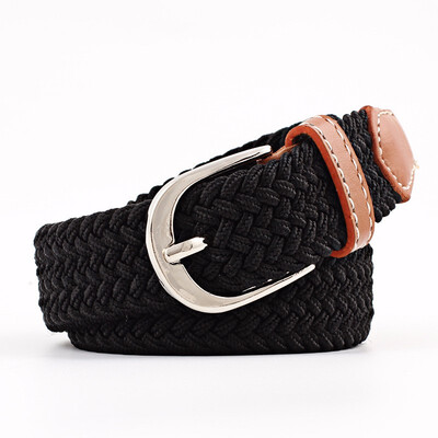 

Men And Women Young Student Fashion Casual Weave Canvas Pin Buckle Belt