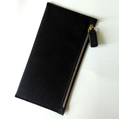 

Wallet New Lady Long Matte Leather zipper female purse Cards Holder Clutch bag