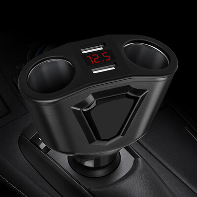 

New car charger digital car cigarette lighterer car charger mobile phone charger USB car charger multifunction car charger
