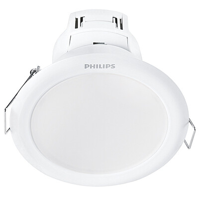 

Jingdong supermarket Philips PHILIPS LED downlight 3 inch 90mm hole silver shining series 55W 2700K