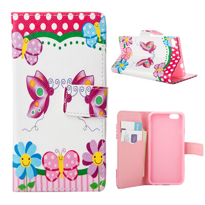 

MOONCASE Case for Huawei Ascend P8 Flip PU Leather Fold Wallet Card Slot Kickstand Back Case Cover [Pattern series] /a14