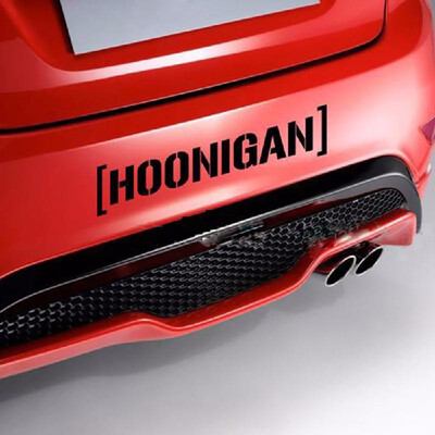 

Reflective Hoonigan Car Body Styling Sticker Removable Waterproof