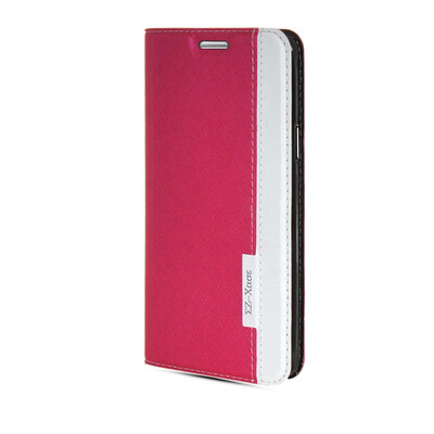 

MOONCASE Leather Side Flip Wallet Card Slot Pouch Stand Slim Back Case Cover for Samsung Galaxy A7 Hotpink white