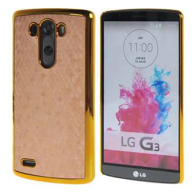 

MOONCASE Flash Flake Skin Gold Chrome Hard Back Case Cover for LG G3 Gold