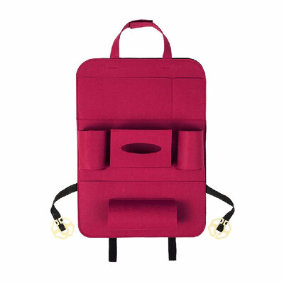 

Auto Car Backseat Organizer Car-Styling Holder Felt Covers Versatile Multi-Pocket Seat Wool Felt Storage Container Hanging Box