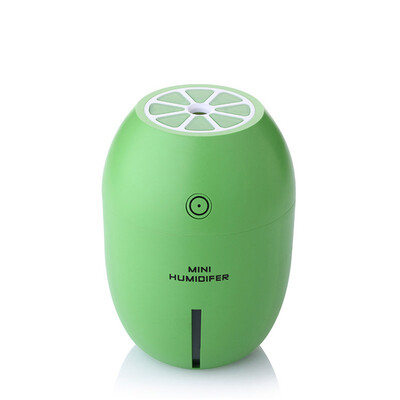 

TOMNEW 180ML Mini Cool Air Humidifier USB Portable Ultrasonic Lemon Air Clean Diffuser with LED Night Light for Home Office Car