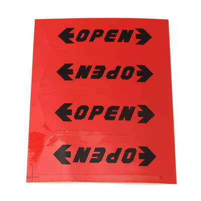 

4pcs/Set RED Night Safety Warning Sign Decal Sticker Reflective Car Door Open