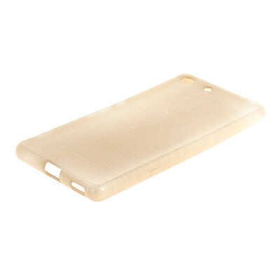 

MOONCASE Case for Sony Xperia M5 Flexible Soft Gel TPU Silicone Skin Slim Durable Case Cover Gold