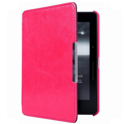 

Mu Yang Kindle e-book protective cover 1499 version Voyage crazy horse pattern sleep MY-KV02 rose red (with high-definition foil