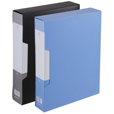 

Coix A4 Information Book Easy Classification File Bag File Book Insert Folder FF80AK 80 Page Black