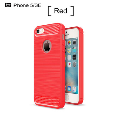 

Carbon Fiber Phone Cases For iPhone 5 Case Soft Anti-Knock Cover For iphone 5 5S SE case