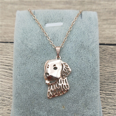 

New Golden Retriever Necklace Trendy Style Golden Retriever Pendant Necklace Women Fashion Pet Dog Jewellery