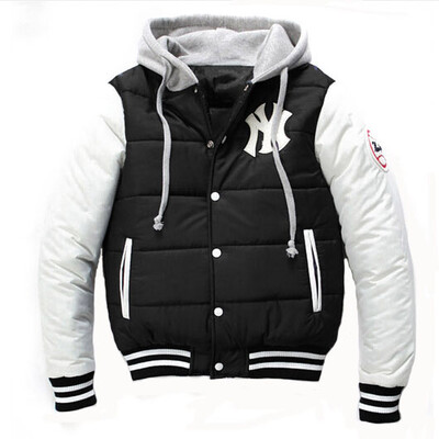

Zogaa New Autumn And Winter Mens Cotton-padded Clothes New York Yankees NY Logo Baseball Clothes