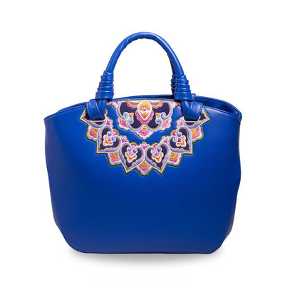 

2016 Fashon women leather embroidered bag floral leather messenger tote handbags famous brand national ethnic embroidery bag
