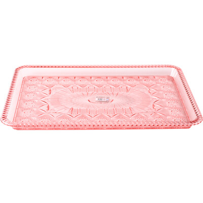 

[Jingdong Supermarket] three beautiful gifted large ice plate long side of the fruit plate fruit melon fruit 6769 color random
