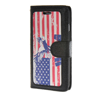 

MOONCASE Textured Pattern Leather Flip Wallet Card Holder Pouch with Kickstand Case Cover for Apple iPhone 6 ( 4.7 inch )