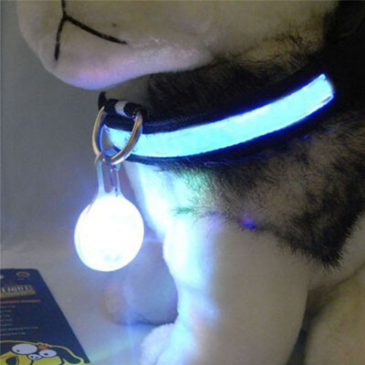 

MyMei Hot Fascinating Pet Dog Cat Puppy LED Flashing Collar Safety Night Light Pendant WHITE