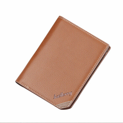 

Youth Men Short Wallets Horizontal Students Leather Purse