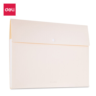 

Deli deli music series 8 grid A4 snap file package information package organ bag student paper storage bag tender yellow 72456