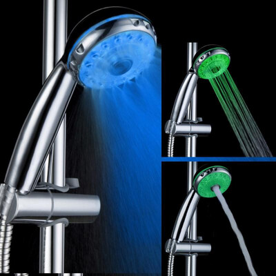 

BRELONG LED Shower Head Can Adjust The Water Temperature Multi-functional Three-color Nozzle